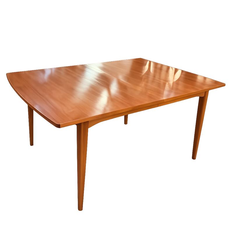 MCM Kip Stewart Drexel Declaration Walnut Table 60x40 2-22" Ext