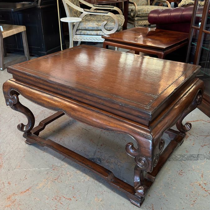 Gabbert's Sold Carved Wood Coffee Table 40x31x23.5
