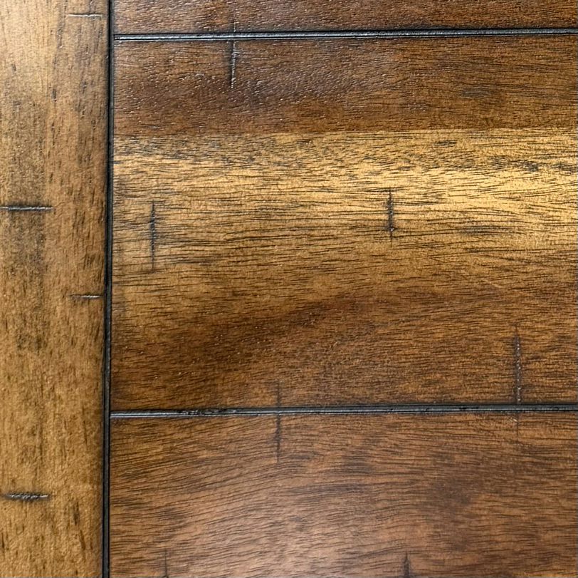 Medium Finish Dining Table W/6 X Back Chairs 86x36x30