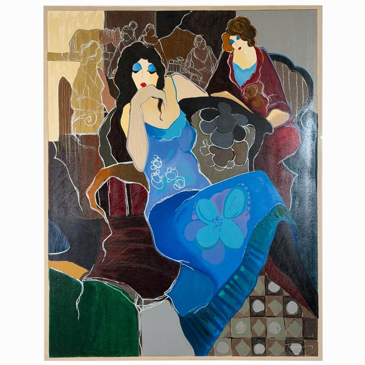 "Suzanne" by Itzchak Tarkay 44"x54"x1.5"D