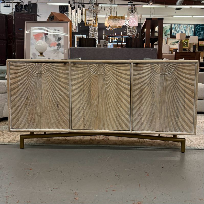 "Seneca" White Wash Credenza NEW