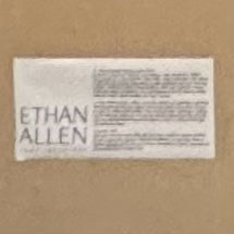 Ethan Allen King Gray Velvet Tufted Headboard W/Nailhead Trim NO FRAME 81x61x2