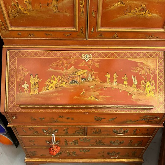 Baker Collector's Edition Chinoiserie Secretary 37x20x92