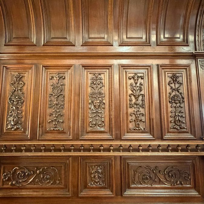 Antique Walnut Hooded Henri II French Buffet 58x23x93