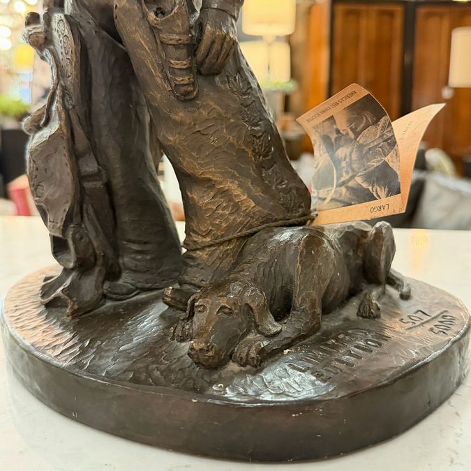 1980 Bronze by Largo "Pine Johnson & His Shadow Ole Brown" 507/5000 14"H