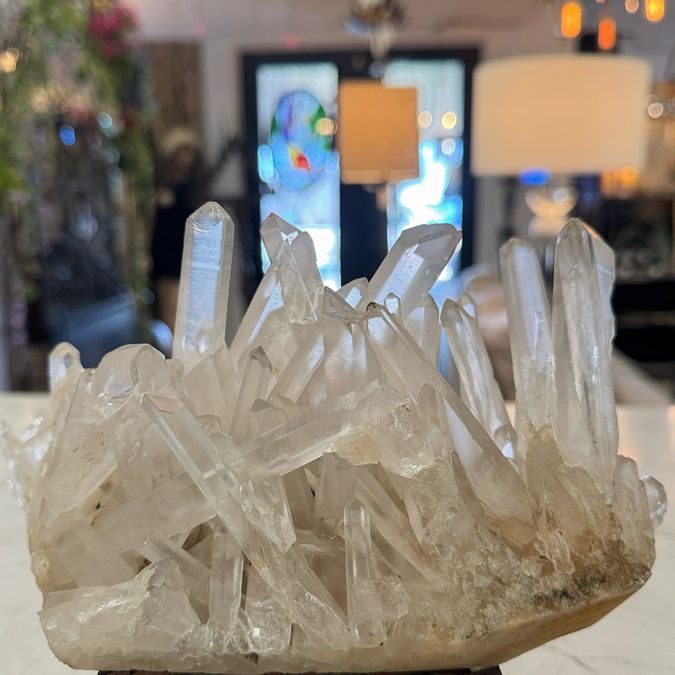 Lg Clear Tibet Quartz Cluster 1815 Grams