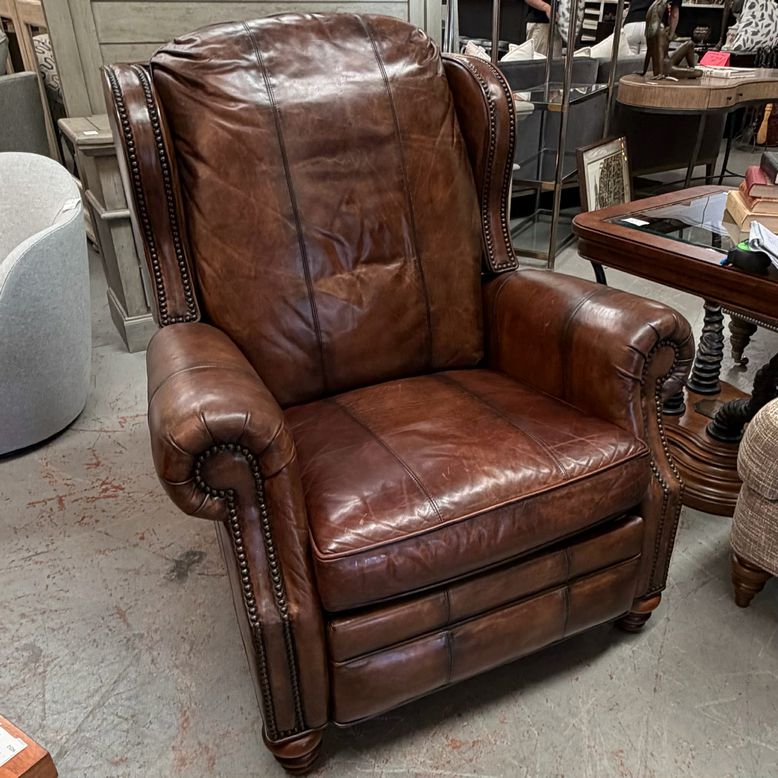 Motioncraft 1220 Austin Savage Brown Leather Recliner 39x40x45