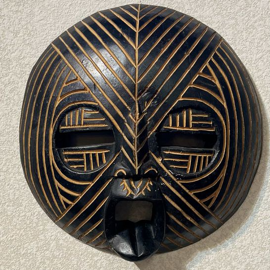 Large African Ritual Mask 12"H