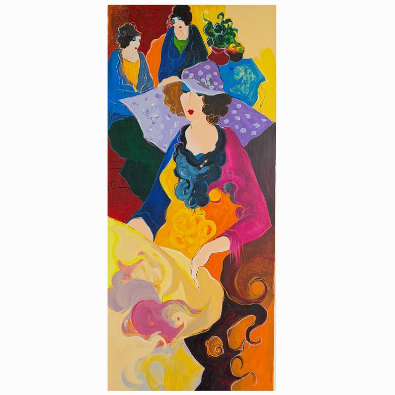 "Untitled" 90/350 Signed by Itzchak Tarkay 29"x52"x1.5"