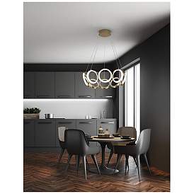 Kuzco Oros 29" LED Abstract Chandelier 29.12"D x 7.88"H
