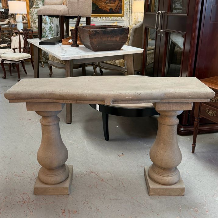 Perigold Elle Baluster Console Fiberstone Console Table 48x16x31