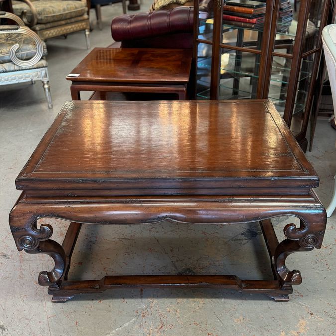 Gabbert's Sold Carved Wood Coffee Table 40x31x23.5