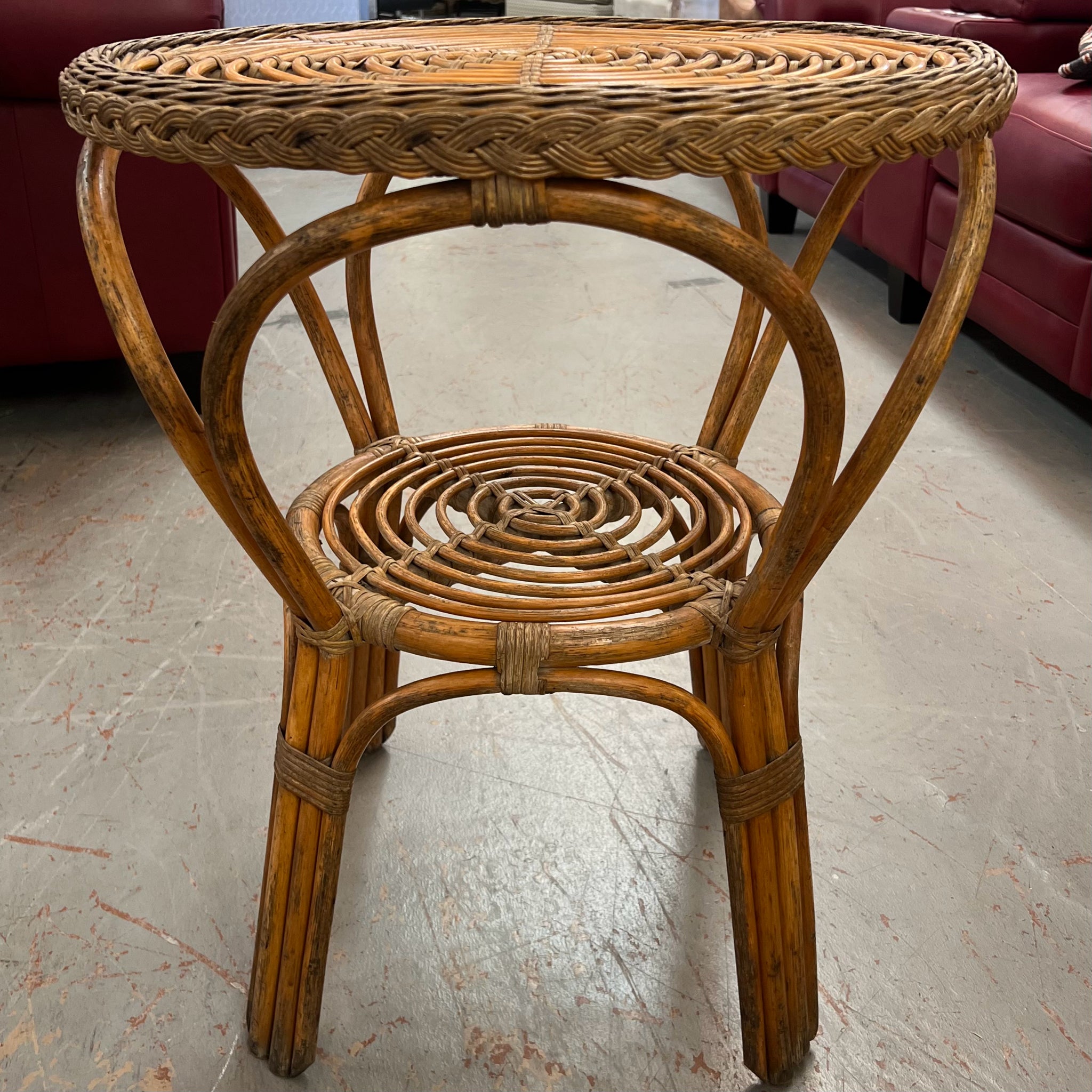 MC Italian Modern Rattan Bistro Table 24"DiaX28"H