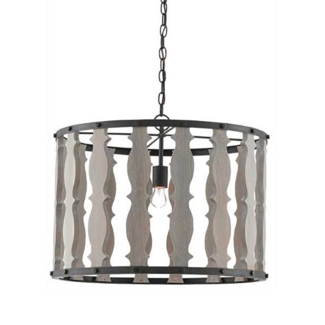 Currey & Co Hourglass Pendant 24.5"W x 19"H NEW!