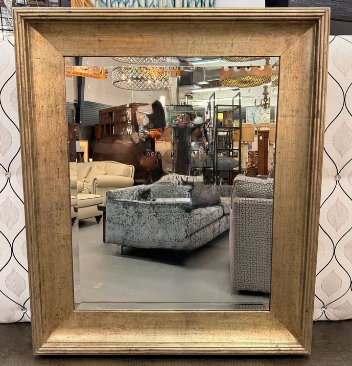 Champagne Gold-Framed Mirror 32x39