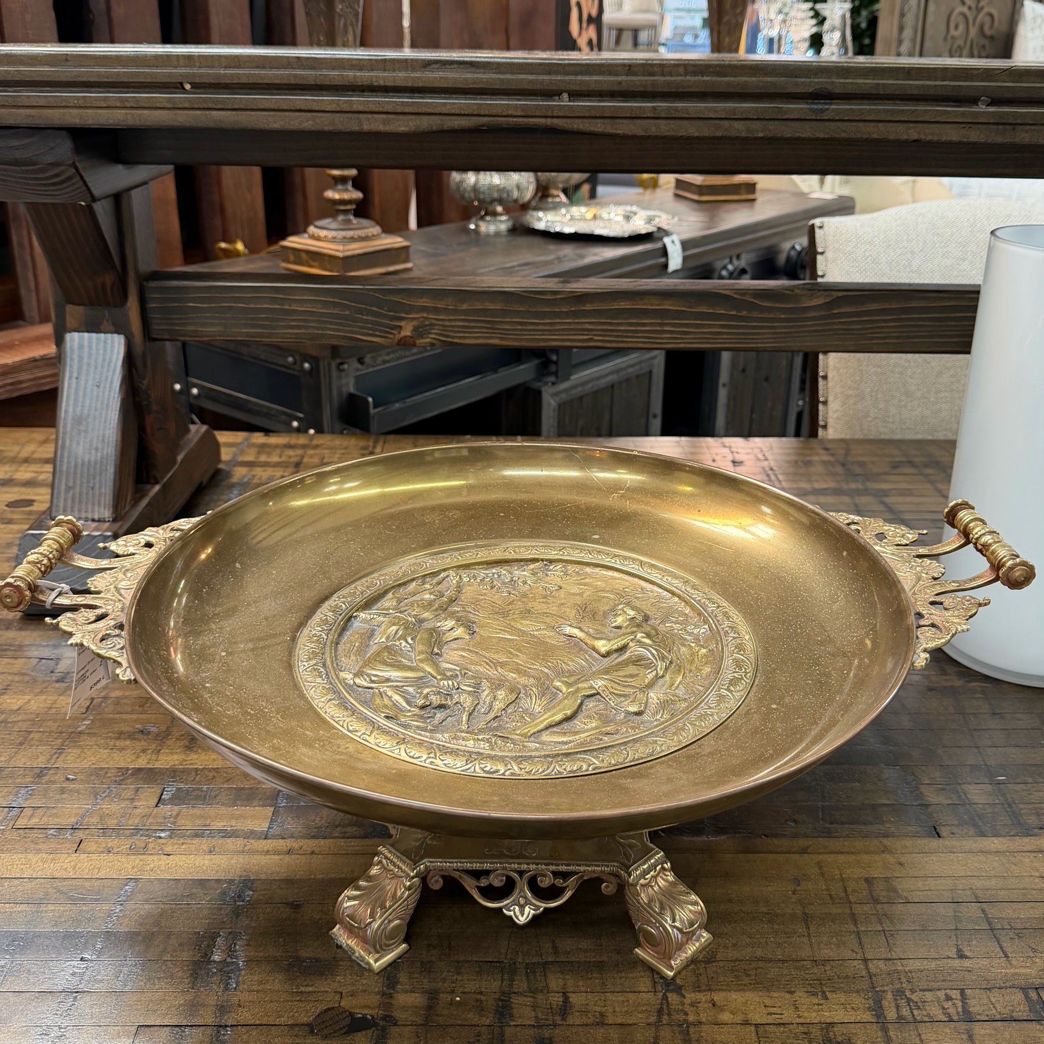 Vintage Brass Tazza 22.5x17x8.5