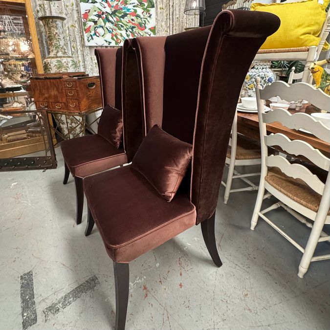 PAIR Armen Mad Hatter Side Chairs 31x30x51.5