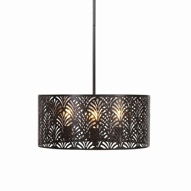 Uttermost 22157 Myrtle 3-Lt Rubbed Bronze 20" D Outdoor Pendant Light