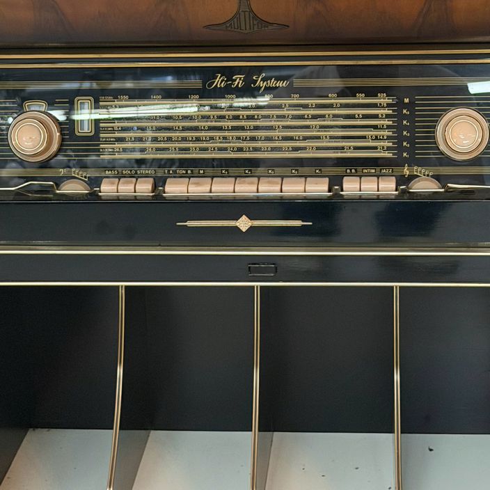 1960 Telefunken Aristokrat 7036WK German Hi-Fi Console (non-working) 80x19x38