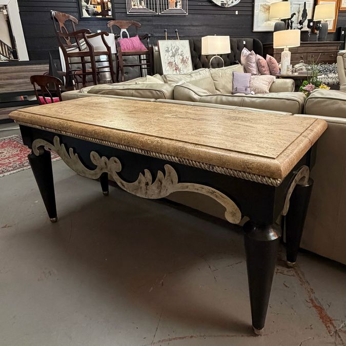 Swaim 790 Console Table Stone Top 68x25x33