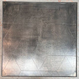 Restoration Hardware Metal Parquet Side Table 24x24x22
