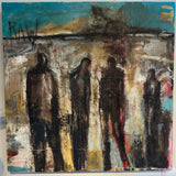 Abstract Oil Painting "Every Man" by Amy Wright 54x54