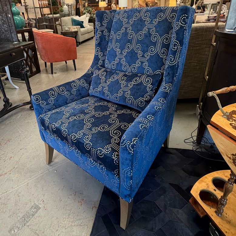 Ethan Allen "Kyle" Wingback Chair 31.5x34x43.5