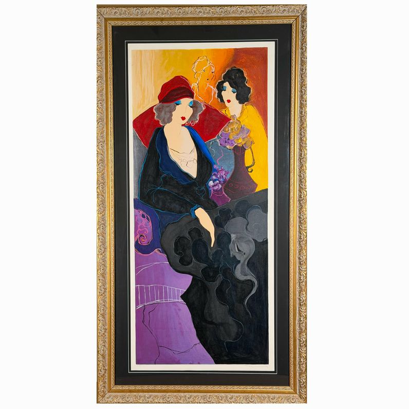 "Evening Respite" 30/350 Signed by Itzchak Tarkay 28"x52"x1.5"D