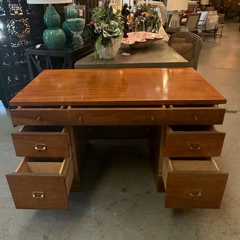 Distinctive Furniture by Stanley MCM Walnut Desk 48x23x29