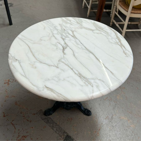 Marble Top Cafe Table by Woodard 33x33x27