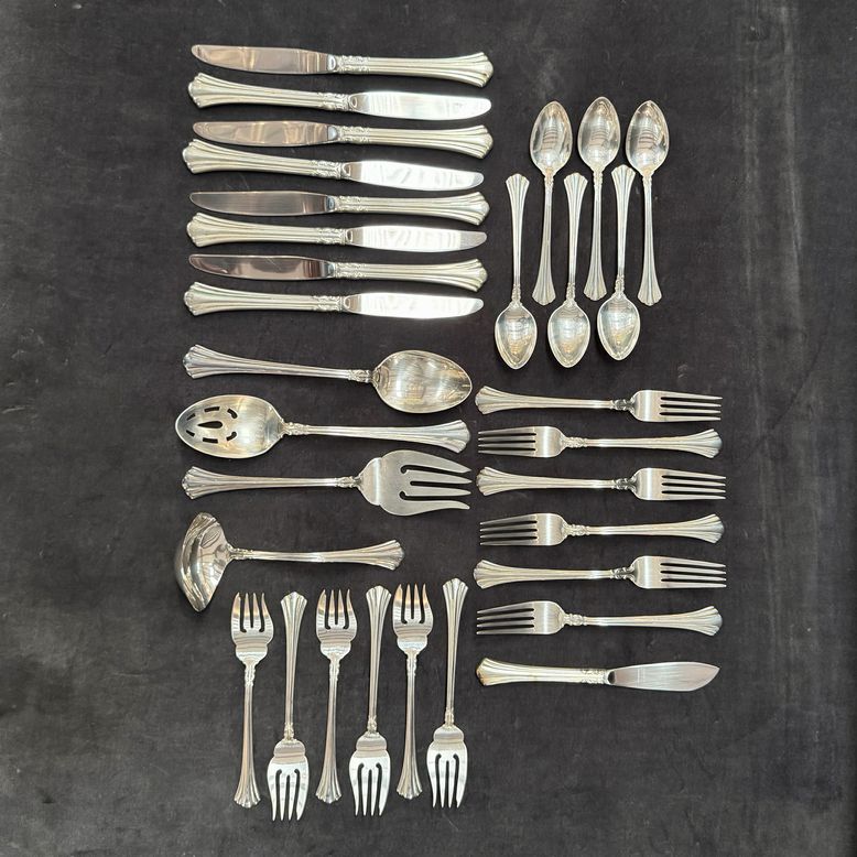 31-Pc Reed & Barton 18th Century Sterling Flatware