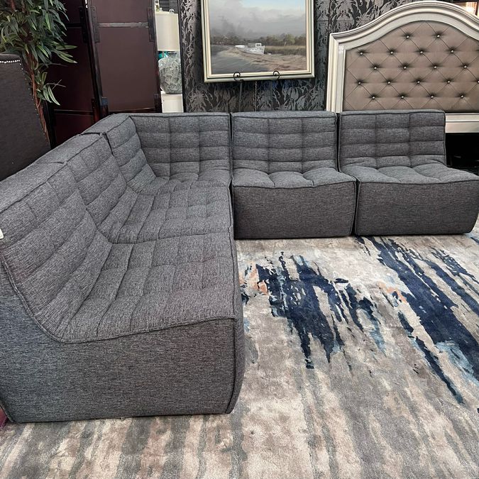 Sally Lynn Home 5-Pc Lounging Sectional 99Lx99Lx34Dx29.5H