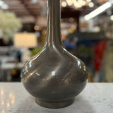 PAIR Stiffel Antique Nickel Genie Bottle Modern Lamps 26"H