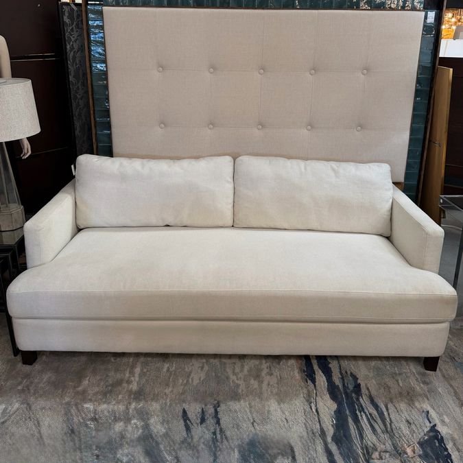 Pottery Barn Pacifica Slim Arm Sofa In Ivory 78x37x26