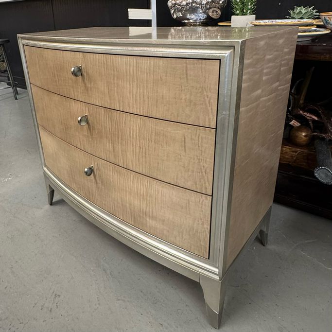 PAIR Caracole Rise & Shine 3-Drw Nightstands 36x18x32.25