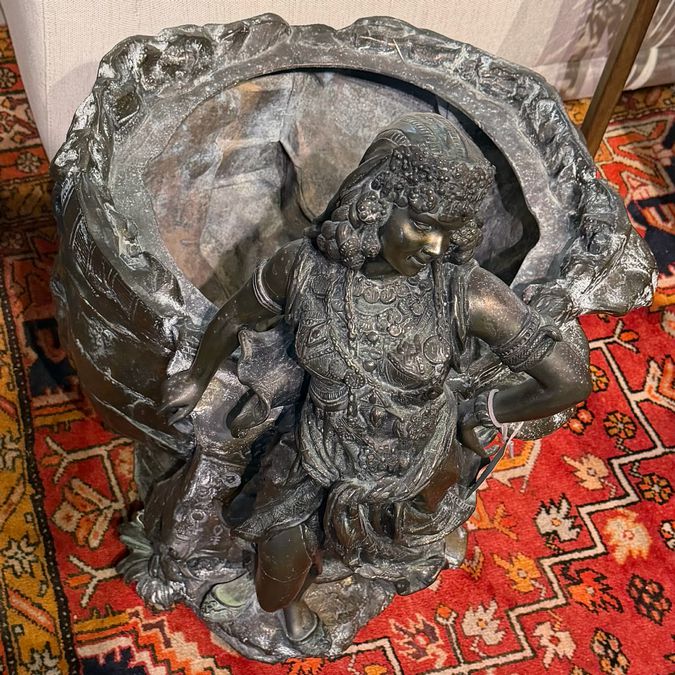 Bronze Egyptian Jardiniere 20x19x25