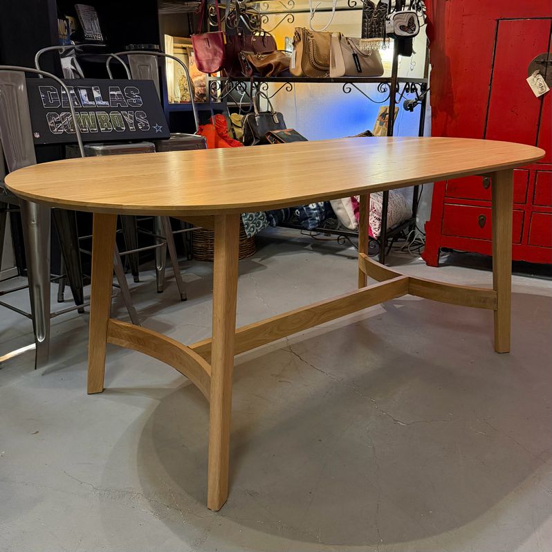Joss & Main Signa Natural Oak Dining Table