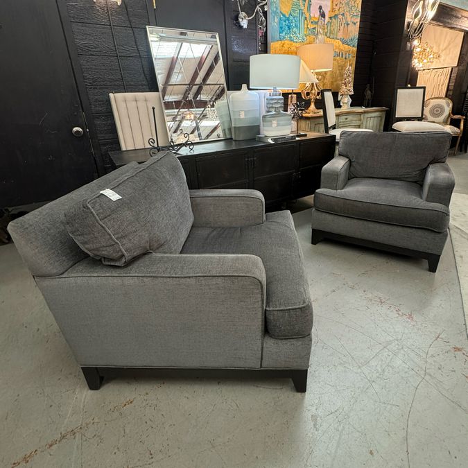 PAIR Ethan Allen Arcata Chairs 38x40x36