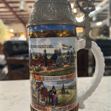 WW II Regimental Military Lithopane Beer Stein W/WWI Dopp Z C96 Fuse 13.25