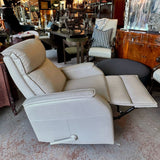 Barcalounger Swivel Recliner Faux Leather Glider 29x38x42
