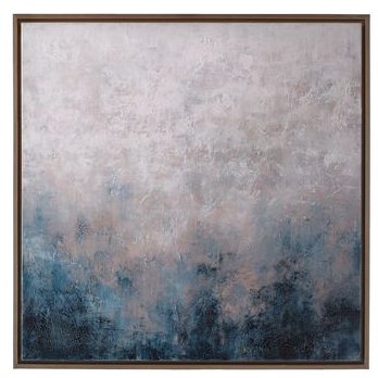 "Frost On Sapphire" Original Painting by L Bodine 30x2x30