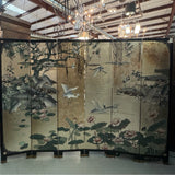 Gorgeous Vintage Gold/Silver Leaf 6-Panel Screen 96x72