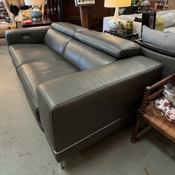 Modani Bergamo Leather Motion Sofa 82Lx39Dx28-38H