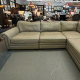 Bernhardt Grandview Leather Sectional 130.5"Lx130.5"Lx36.5"H
