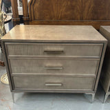 PAIR Layla Grace Chloe Satin Mink 3-Drw Nightstands 36x20x30