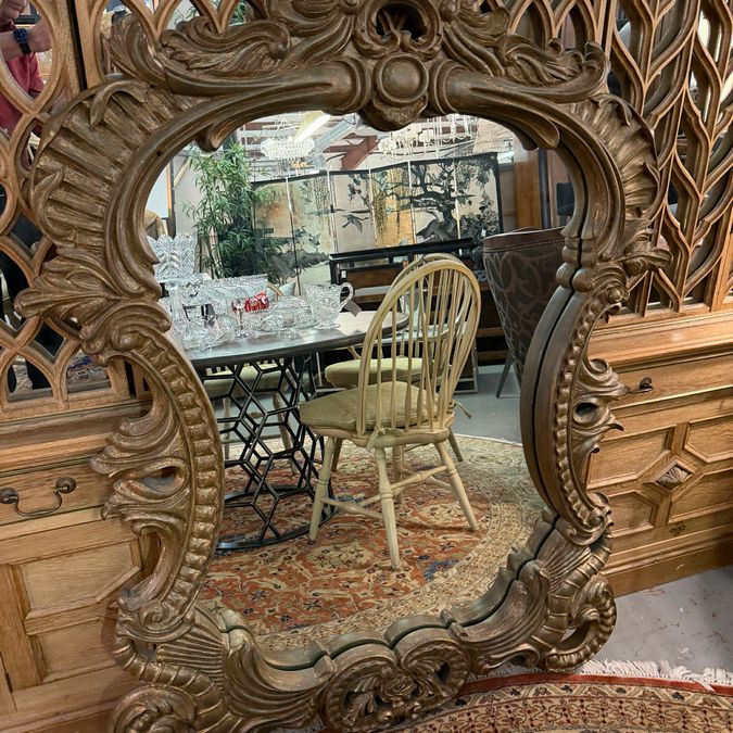 Antique Gilt Framed Baroque Style Mirror 44x3x59