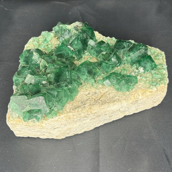 Stone W/Green Flourite Specimen 8.5x9.5x3.25