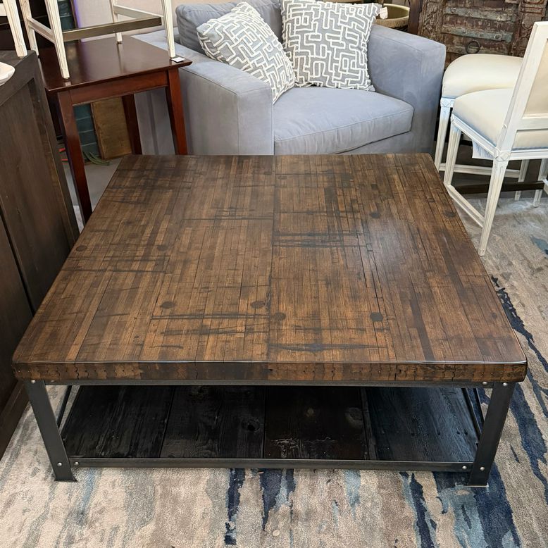 Boxcar Woody Coffee Table 48x18x48