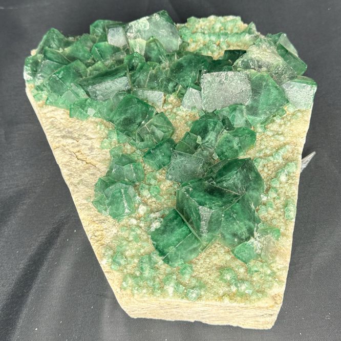 Stone W/Green Flourite Specimen 8.5x9.5x3.25