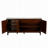 Ethan Allen Heston Mahogany Buffet W/Antiqued Mirrored Top 70x20x34